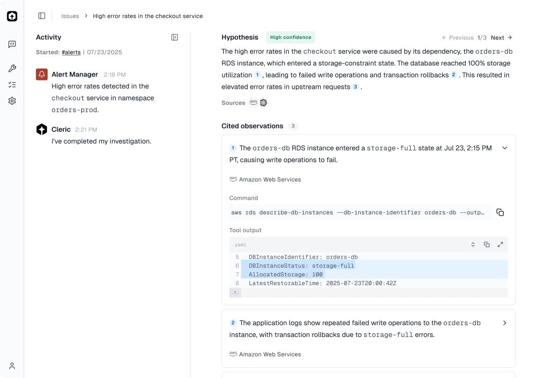Diagnose failures in any cloud environment