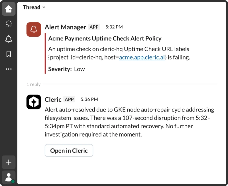 Stay in flow, let Cleric take the hit