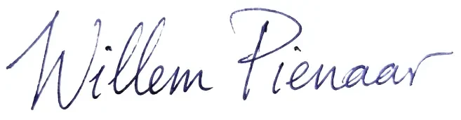 Willem Pienaar signature