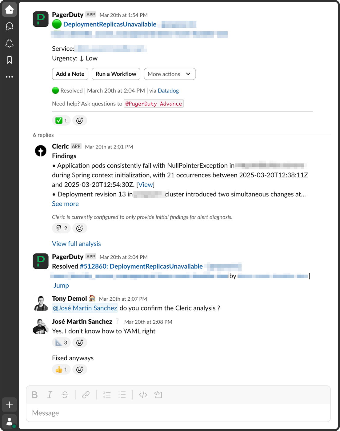 Engineers interacting with Cleric